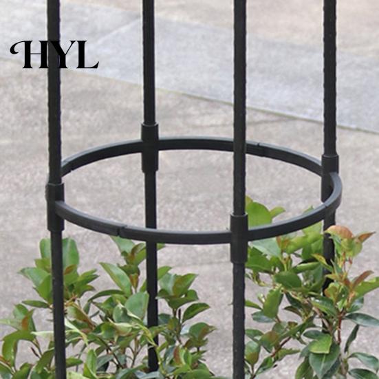 Easy Assembly Garden Trellis Metal for Climbing Plants Umbrella Top Cage Vertical Outdoor Plant Frame Support Tower Potted Flowers Vines Sturdy