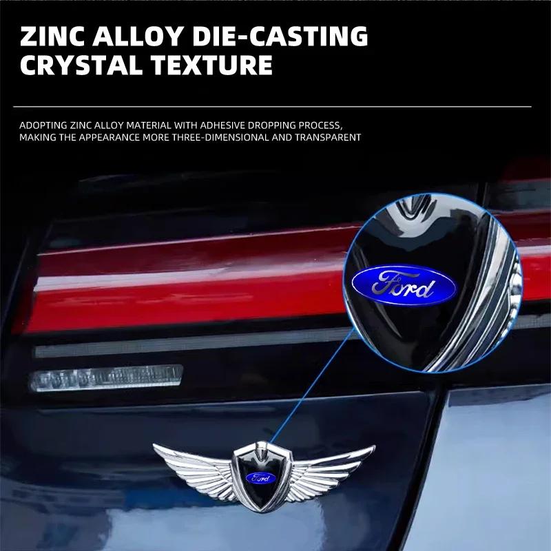 New 2026 Car Sticker New Metal Label Car Badge Sticker Body Trunk Decoration Decal For Ford Focus ST Ranger Mondeo Kugo Ecosport