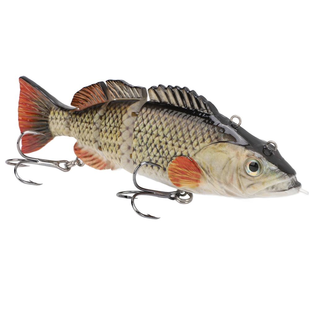 Электронная рыболовная приманка, перезаряжаемая, многосоставная, реалистичная, самоплавающая, со светодиодом