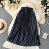 Юбка средней длины Женская Осенняя Популярная Юбка Плиссированная Юбка