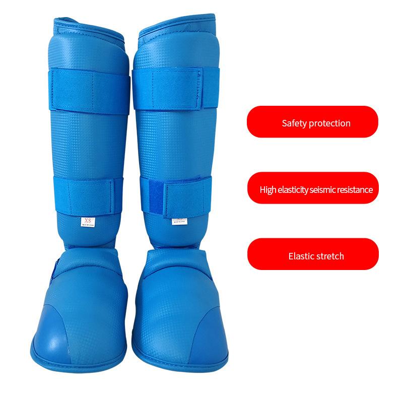 Shin Guards for Combat Martial Arts Kickboxing PU Leather Adjustable Leg Guards Shin Pads with Instep Guard for Adults Teenager 1