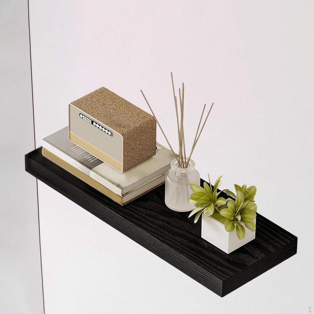 Shelf for Wall Mounted Wood Shelf,Multipurpose Decorative with Invisible Bracket Bedroom