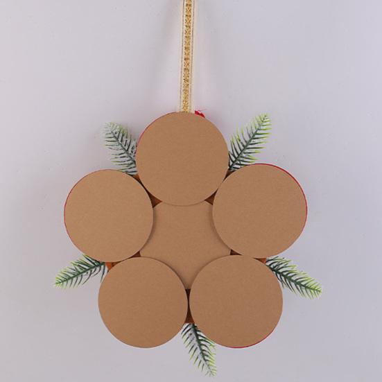 Рождественская плюшевая кукла, подвесное украшение на дверь, милый венок снеговика/Деда Мороза для стены