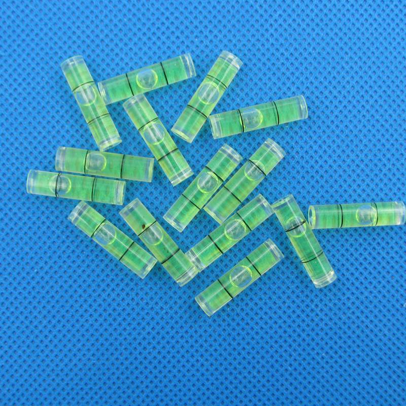 20 Штук/Лот 6*24мм Акриловый Пузырьковый уровень Уровень воды Мини спиртовой уровень измерительный инструмент