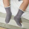 Men's Extra Thick Fleece-Lined Anti-Slip Indoor Slipper Socks