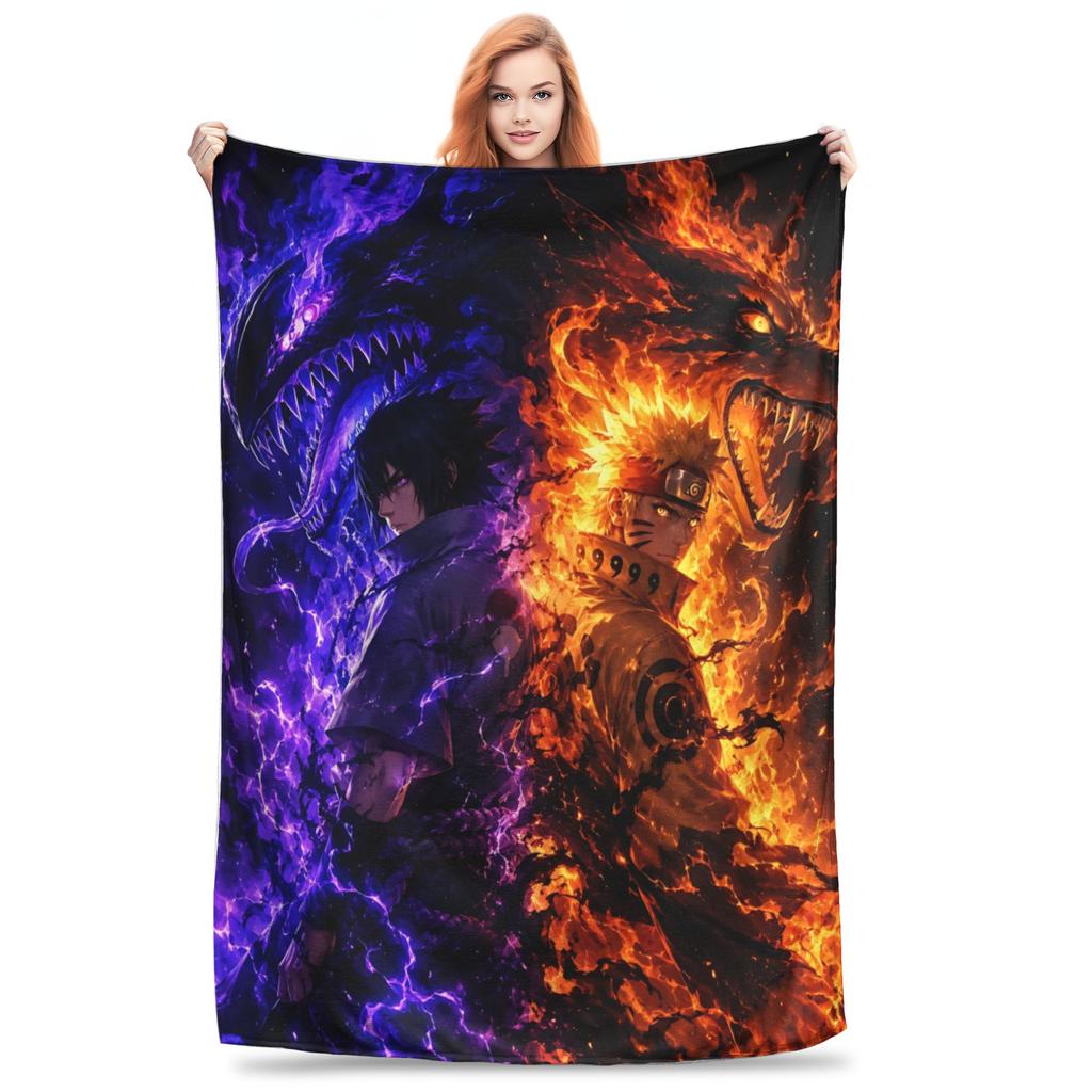 1PC Home Sasuke Uchiha Blanket Throw Blanket Novelty Warm Blanket All Season Gift
