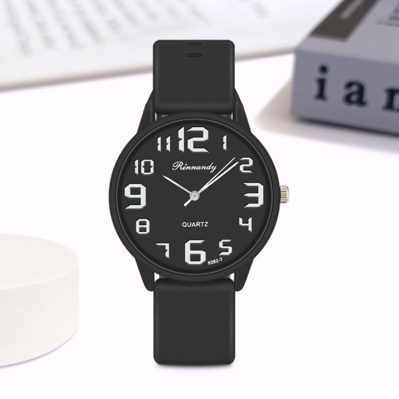 Горячая Распродажа Силиконовые Женские Кварцевые Наручные Часы Высокого Качества Круглые Повседневные Часы Модные Минималистичные Женские Часы Большой Циферблат
