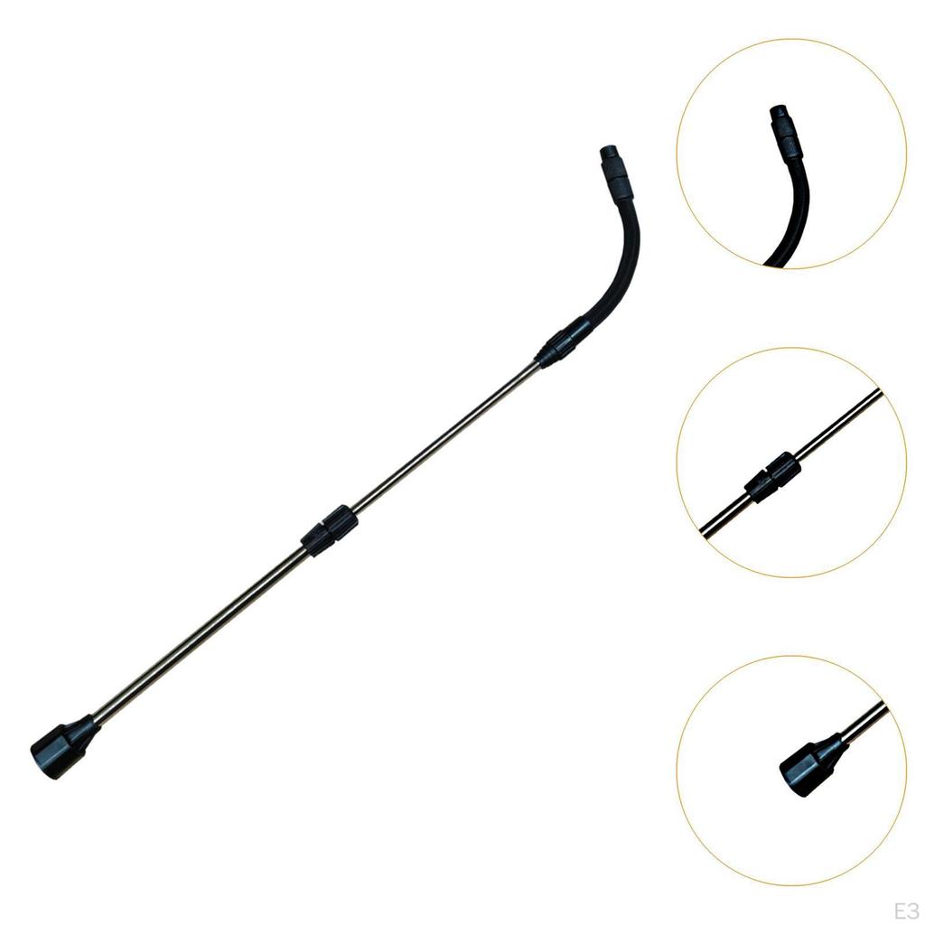 24,4-дюймовая насадка с телескопическим поворотом на 360° подходит для ручного помпового распылителя, универсальная для детализации автомобиля