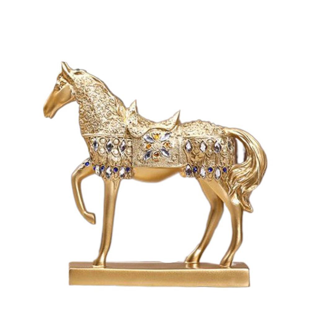 Modern Horse Ornaments Resin Miniatures Figurine Desktop Ornament Horse Statue New Year