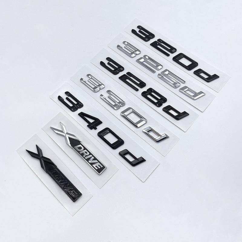 316d 318d 320d 323d 325d 330d 335d эмблема багажника багажника буквы значки логотип автомобиля для BMW 3-series F31 F34 E90 E46 серебристый глянцевый