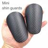 Small Size Shin Guards Imitation Carbon Fiber Knee Pads Fashion Protective Soccer Pads