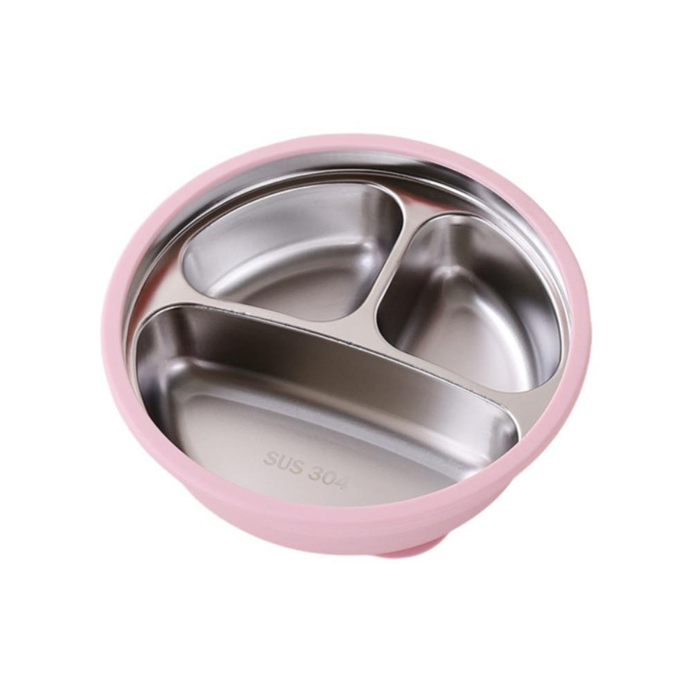 Divided Design 3 Grids Children Dishes Kids Feeding Bowls Toddle Training Tableware