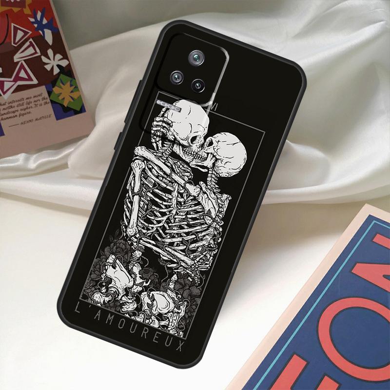 Aesthetics Skeleton Case For POCO X6 Pro X3 X5 F3 F5 M5s M6 Pro Xiaomi 14 Ultra 11T 12T 13T Pro 12 13 Lite Cover