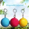 Secondary Raincoat Portable Plastic Ball Rainproof Long Raincoat Portable Outdoor Transparent Raincoat Ball