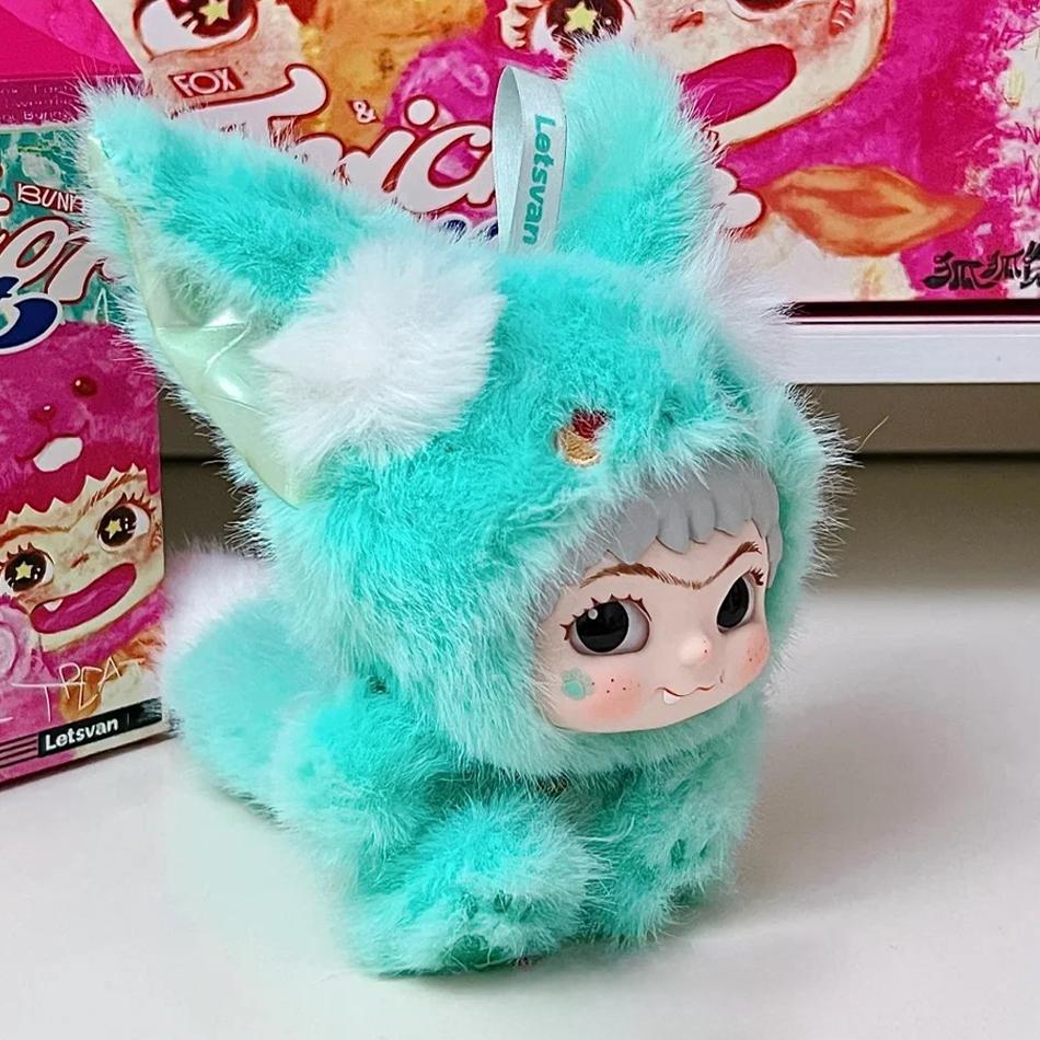 Wakuku V1 V2 Блайндбокс Лиса и Кролик Серия 'Trick Or Treat' Виниловая кукла Сюрприз-пакет Брелок Модный игрушечный Mystery Box Подарки