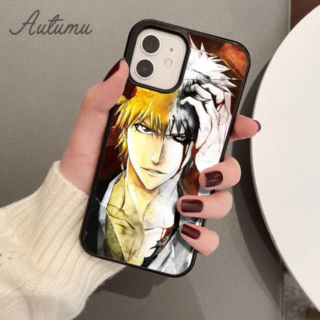 Чехол для телефона Bleach Ichigo Kurosaki Anime для iPhone 11 12 13 14 Pro Max mini X XR XS SE 2020 6S 7 8 Plus Galaxy S21 S22