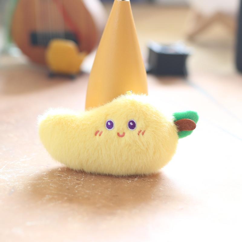 Cute Mini Charming Plush Fruit And Vegetable Keychain With Ultra Soft Texture For Kids