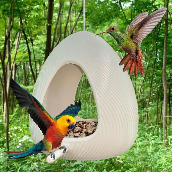 Кормушка для птиц в форме капли воды для уличного подвесного домика для кормления диких птиц для наружного декора сада, патио, заднего двора