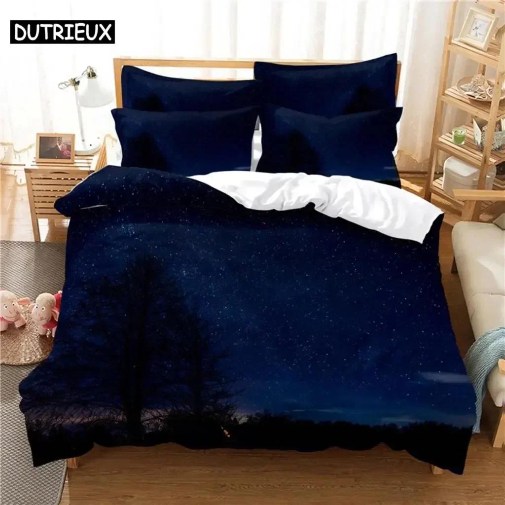 Comforter Starry Night Bedding Set For Bedroom Soft Modern S Comefortable Kids And