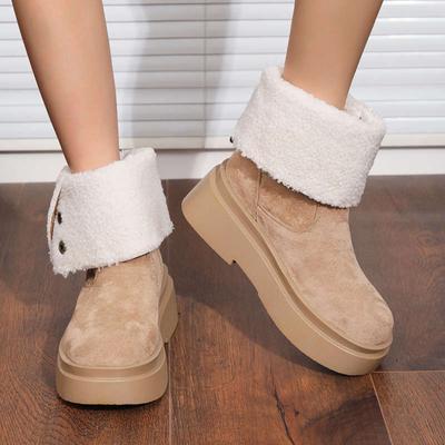 Модные двухсторонние ботинки-локомотивы Мартин для детей, осенне-зимние новые маленькие короткие ботинки на толстой подошве с увеличением высоты для женщин