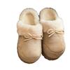 New Height-increasing and Plush Shoes, Versatile, with Added Fleece and Thickened Indoor Warm Cotton Slippers