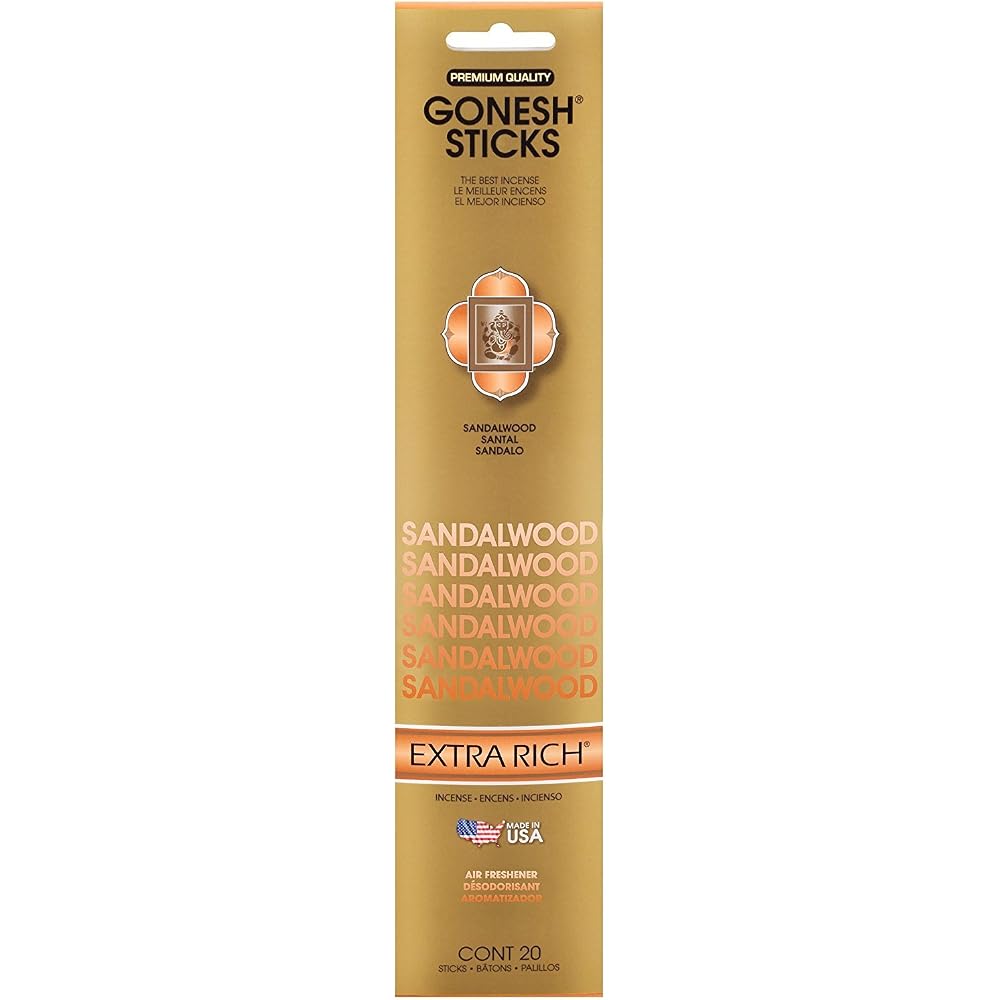 Благовония Gonesh Extra Rich Сандал, 20 штук