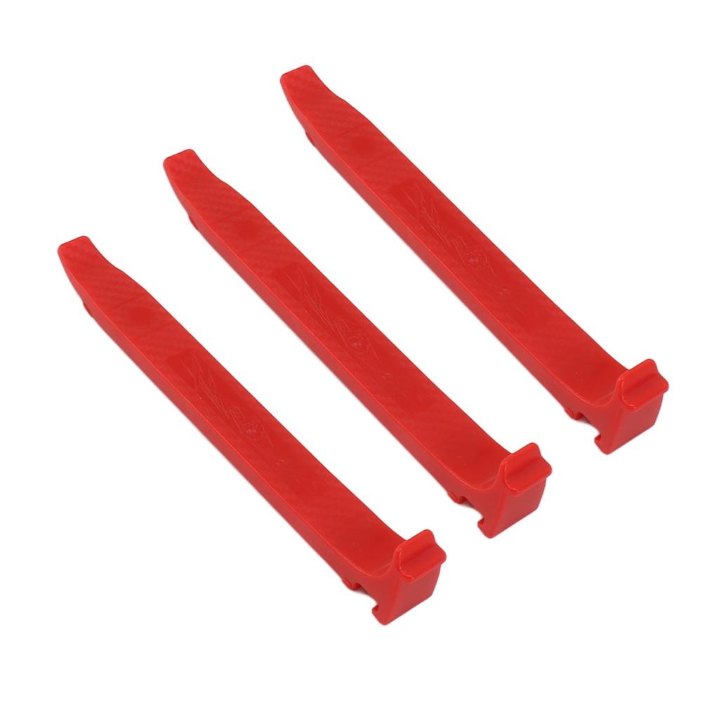 3 Pcs Bike Tire Lever PC Glass Fiber High Strength 16mm Widening Ergonomic Anti Slip Bike Tire Prying Rod Red