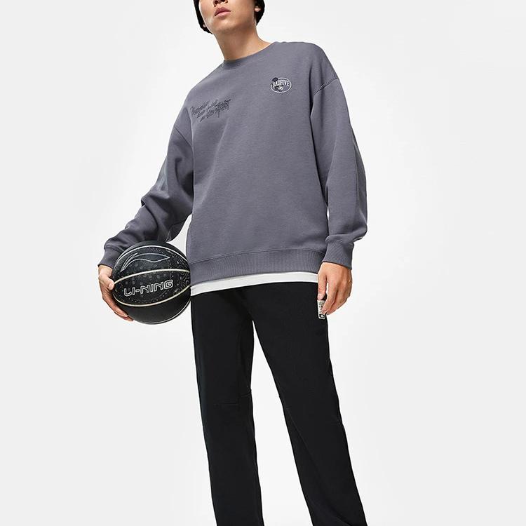 Мужская толстовка Li Ning Badfive Дымчато-серая AWDT463-9