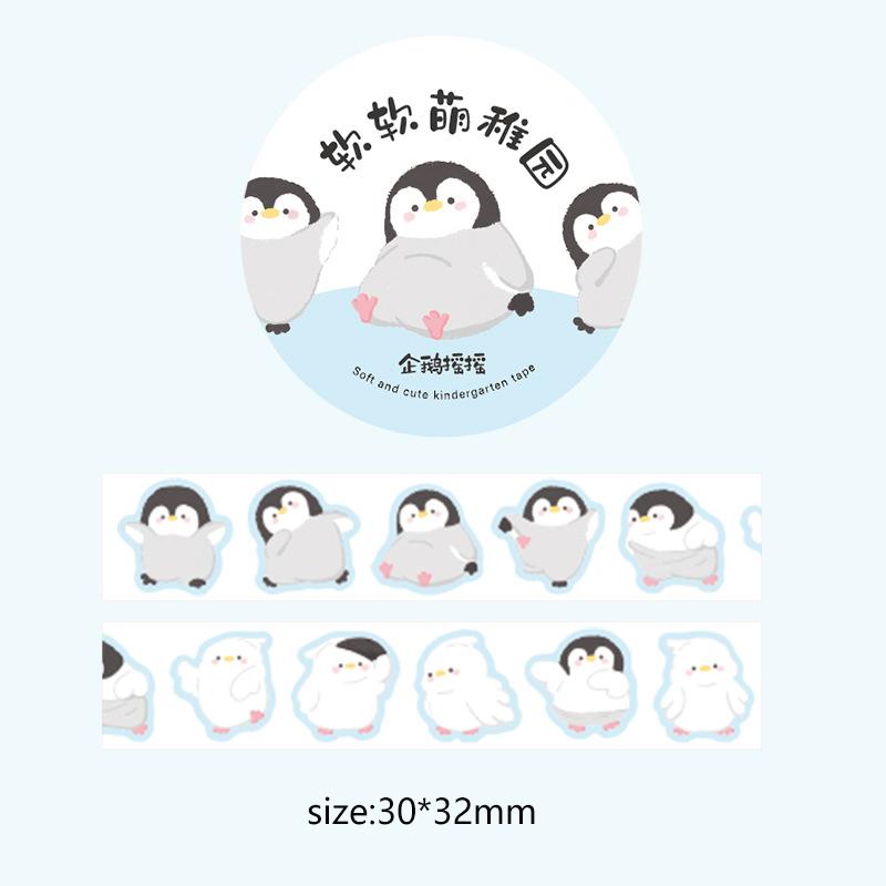 100 листов мультфильм граффити маленькие животные декоративная лента креативный ручной счет коллаж материал наклейки рулон школьные канцелярские принадлежности