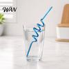 Creative Plastic Straws 10PCS Spiral Straws, Colorful Twisted Translucent Drinking Food-Grade Party PETG Reusable Drink Accessories for Cocktails