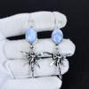 Серьги из натурального драгоценного камня Owyhee Opal, старинные серьги из стерлингового серебра 925 пробы, серьги-подвески из серебра в стиле бохо, подарки для вечеринок, подарки для нее