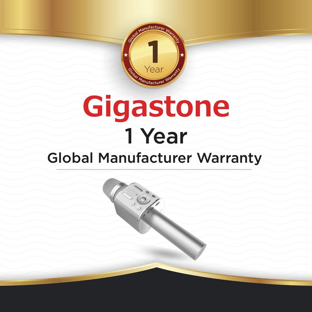 Микрофон для караоке GIGASTONE Рекомендуемый микрофон Беспроводной микрофон для домашнего караоке Совместимость с Bluetooth TWS Микрофон для караоке