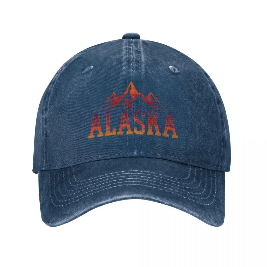Бейсболки Alaska Colorado Mountains Vintage Distressed Washed USA Snapback для мужчин и женщин Outdoor All Seasons Adjustable Hats