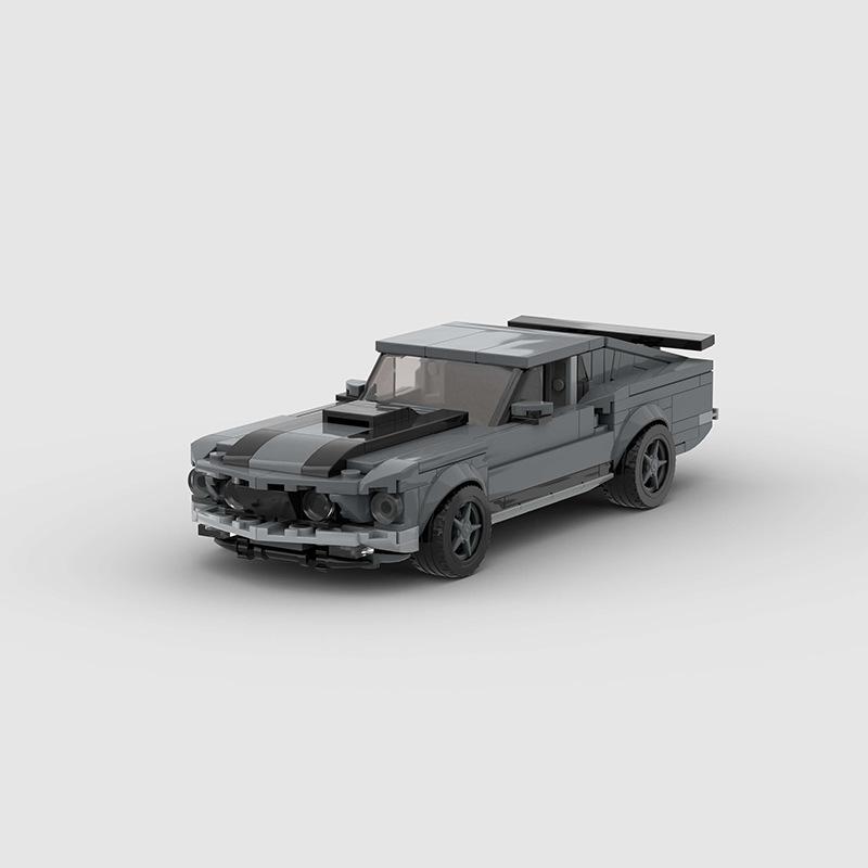 Технический Скоростной Автомобиль MOC Городской Гоночный Автомобиль Ралли Строительные Блоки Набор Кирпичей Ретро Украшение DIY Игрушки Для Детей Взрослых Подарки на День Рождения