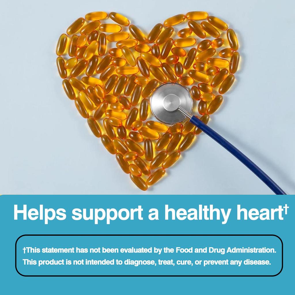 Pslalae - 1000 mg Fish Oil Dietary Supplement Capsules - Heart Health