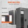 Through The Wall Drop Box 12.5x6.3x16.9" Mailbox with Code Lock Dark Gray
