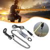 Iron Fishing Bite Alarm Chain Hanger Swinger LED Illuminated Indicator