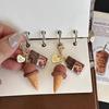 Творческий уникальный пончик хлеб кофе телефон брелок ремешок кулон шнурок имитация еды игрушки брелок сумка аксессуары подарок