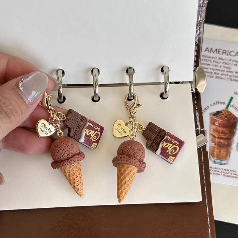 Творческий уникальный пончик хлеб кофе телефон брелок ремешок кулон шнурок имитация еды игрушки брелок сумка аксессуары подарок