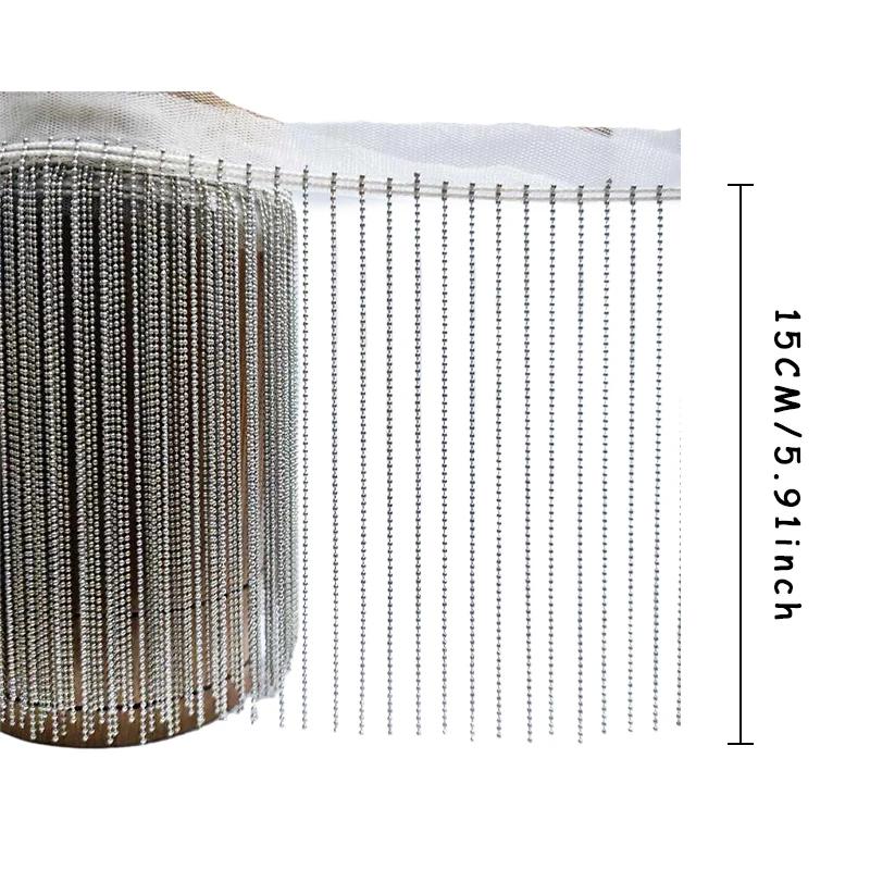 90 см Цепочка с бусинами Бахрома Сверкающая бахрома с кисточками Кружевные украшения для светильников Абажура DIY Декор Ширина 15 см