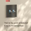 Wall Stainless Steel Switch and Socket Electric Accessories Stainless Steel Metal Panel Vintage Light Switches