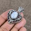 Moonstone Gemstone Handmade 925 Sterling Silver Jewelry Pendant 1.77" KKG-12