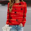Tops For Women Spider Web Print Round Neck Long Sleeve T-shirt Fall Casual Slim Pullover Women's Long Sleeve Top