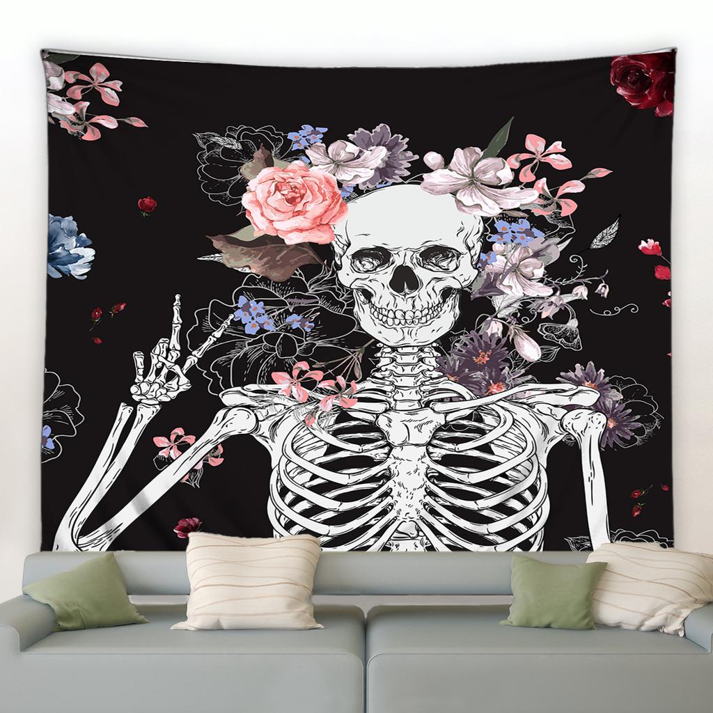 Halloween Pumpkin Head Print Tapestry Room Wall Decor Background Home Decor Nordic Living Room Bedroom Tapestry