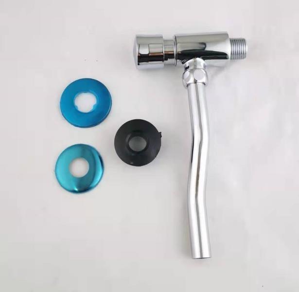 Hot Sale Chrome Brass Body Brass Flushing Cartridge Self Closing Urinal Valve for Restroom