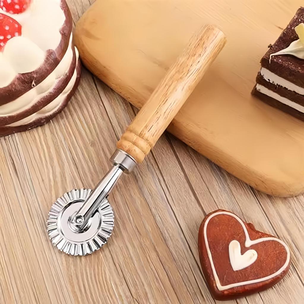 Колесо для резки равиоли из нержавеющей стали Профессиональный нож для пиццы Острый нож для теста Инструмент для выпечки Кухонный слайсер для пиццы