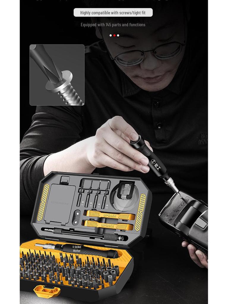 Green Forest Precision Screwdriver Set - Cross, Slotted, Small Plum, Multi-Function Household Tool