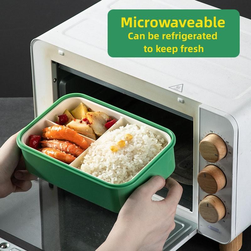 Бытовой ланч-бокс большой вместимости - Студенческий ланч-бокс с отделениями, Ланч-бокс для фруктов, Ланч-бокс с отделением для разогрева в микроволновой печи
