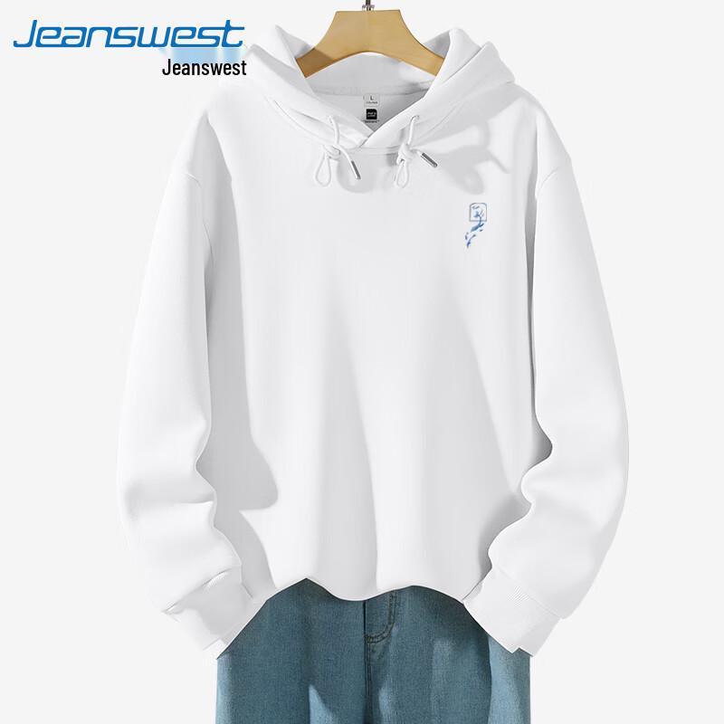 Jeanswest Men's Whale Print Hooded Sweatshirt