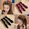 Flocked Braided Hair Clip Side Bangs Clip Simple Fringe Hairpin Cute Hairgrip Fashion Hair Accessories Women Headwear Sweet Hair Ornament